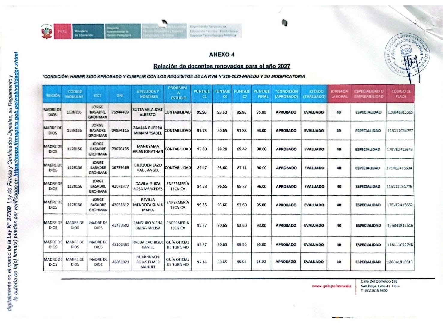 COMUNICADO INSTITUCIONAL