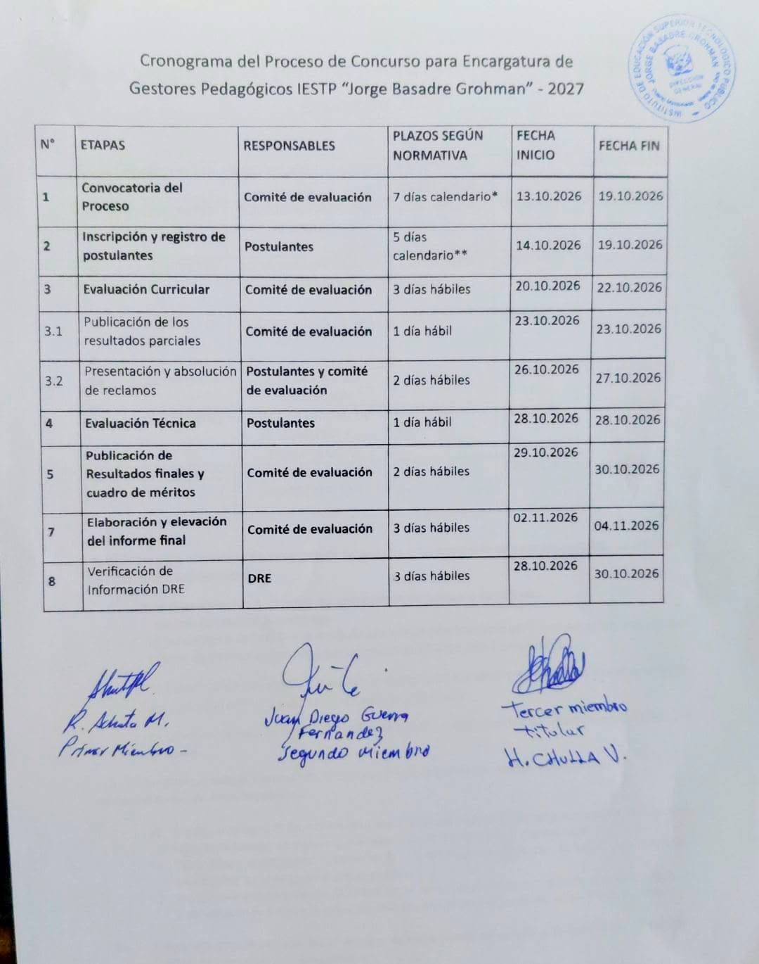 📢 ¡CONVOCATORIA ABIERTA! ENCARGATURA DE GESTORES PEDAGÓGICOS 2027 🎓